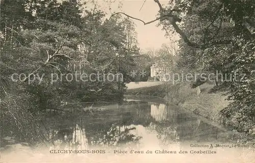 AK / Ansichtskarte Clichy sous Bois Piece d eau du Chateau des Corbeilles Clichy sous Bois