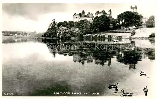 AK / Ansichtskarte Linlithgow Palace and Loch 