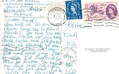 AK / Ansichtskarte Weymouth_Dorset Beach Harbour Bay Swans Lighthouse Pulpit Rock Portland 