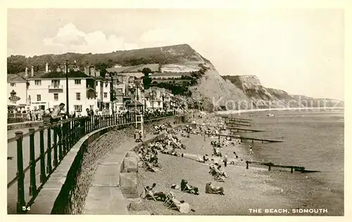 AK / Ansichtskarte Sidmouth_Town Beach Coast Sidmouth Town