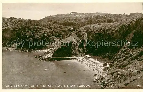 AK / Ansichtskarte Torquay_UK Anstey s Cove and Redgate Beach Torquay_UK