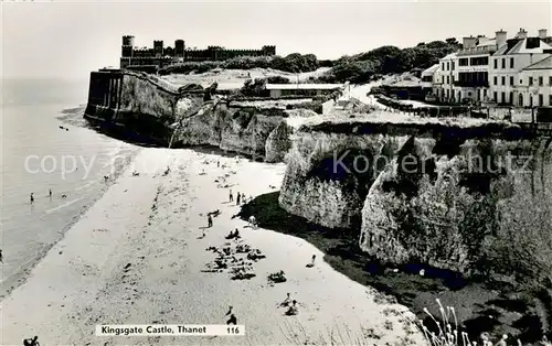 AK / Ansichtskarte Thanet Kingsgate Castle Beach Coast Thanet