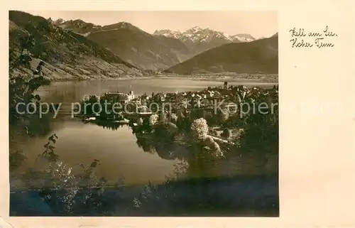 AK / Ansichtskarte Zell_See Panorama Blick ueber den See Hoher Tenn Alpen Zell_See