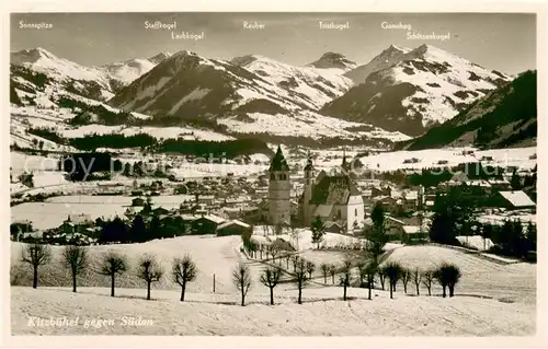 AK / Ansichtskarte Kitzbuehel_Tirol Winterpanorama gegen Sueden Alpen Kitzbuehel Tirol