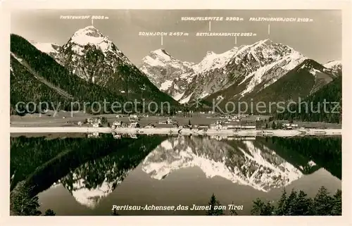 AK / Ansichtskarte Pertisau_Achensee Das Juwel von Tirol Alpenpanorama Wasserspiegelung Pertisau Achensee