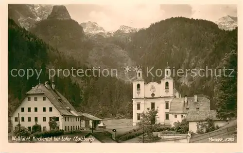 AK / Ansichtskarte Lofer Wallfahrt Kirchental Wallfahrtskirche Loferer Steinberge Lofer