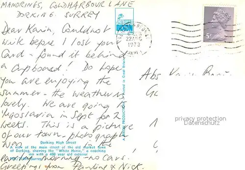 AK / Ansichtskarte Dorking_Mole_Valley High Street 