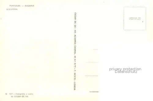 AK / Ansichtskarte Albufeira Fischer am Strand Albufeira