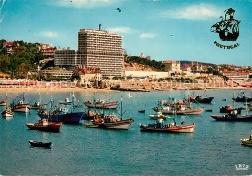 AK / Ansichtskarte Cascais Hotel Estoril SolHafen Fischkutter Cascais