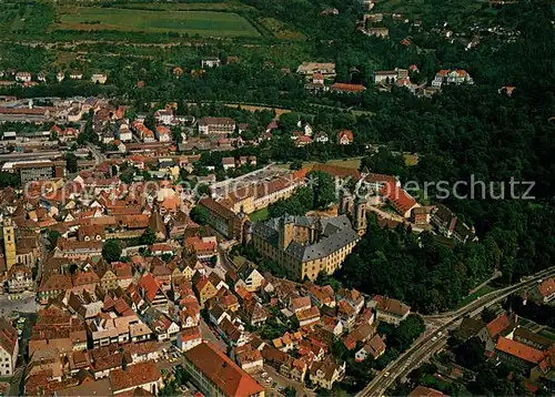 AK / Ansichtskarte Bad_Mergentheim Stadtkern mit Kloster Fliegeraufnahme Bad_Mergentheim