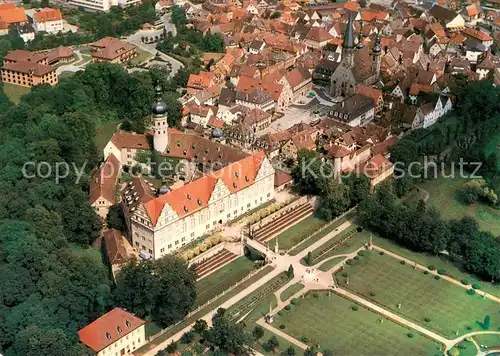 AK / Ansichtskarte Weikersheim Stadt im Taubertal Schloss Fliegeraufnahme Weikersheim