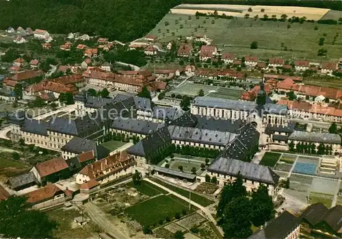 AK / Ansichtskarte Ebrach_Oberfranken Kloster Fliegeraufnahme Ebrach Oberfranken