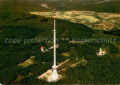 AK / Ansichtskarte Dannenfels Donnersberg Gipfel Ludwigsturm Fernsehturm Fliegeraufnahme Dannenfels