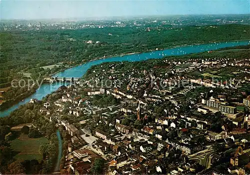 AK / Ansichtskarte Werden_Ruhr mit Blick auf Baldeneysee Fliegeraufnahme Werden Ruhr