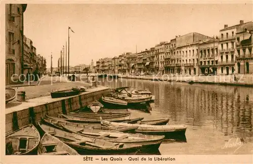 AK / Ansichtskarte Sete_Cette Les Quais Quai de la Liberation 