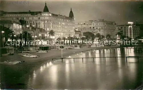 AK / Ansichtskarte Cannes_Alpes Maritimes la nuit Les Hotels sur la Croisette Cannes Alpes Maritimes