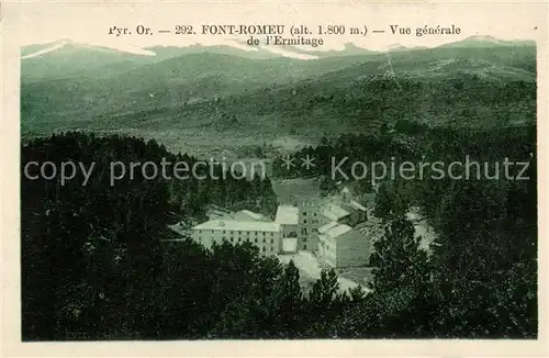 AK / Ansichtskarte Font Romeu Odeillo Via Vue generale de l Ermitage Font Romeu Odeillo Via