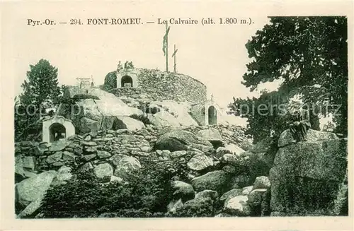 AK / Ansichtskarte Font Romeu Odeillo Via Le Calvaire Font Romeu Odeillo Via