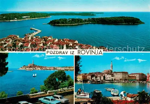 AK / Ansichtskarte Rovinj_Rovigno_Istrien Fliegeraufnahme Teilansichten 