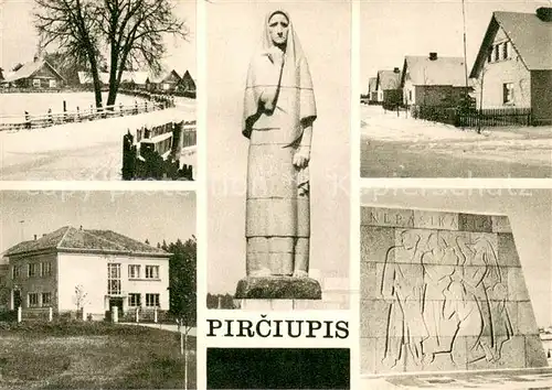 AK / Ansichtskarte Pirciupis Die Mutter Basisrelief Schule Museum Pirciupis