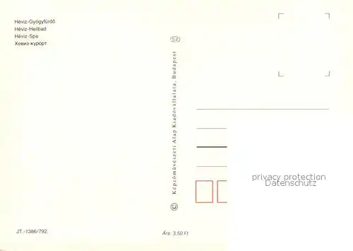 AK / Ansichtskarte Hevizgyogfuerdoe Heilbad Teilansichten 