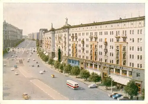 AK / Ansichtskarte Moskau_Moscou Gorky Strasse Moskau Moscou
