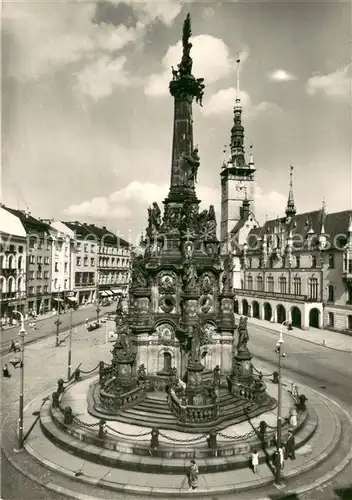 AK / Ansichtskarte Olomouc Cast roziehleho namesti s mohutnym sousosim Olomouc