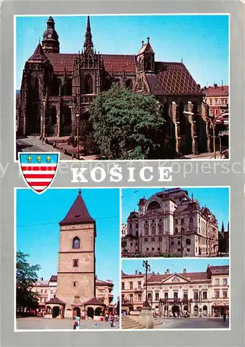 AK / Ansichtskarte Kosice_Kassa_Kaschau_Slovakia Dom Urbanova veza Divadlo Stara radnica 