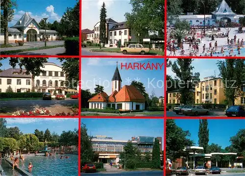 AK / Ansichtskarte Harkany Orts und Teilansichten Kirche Schwimmbad Harkany