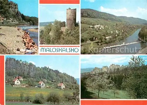 AK / Ansichtskarte Maloskalsko Jez na Jizere Frydstejn Pohled na Jizeru Vranov Suche skaly Maloskalsko