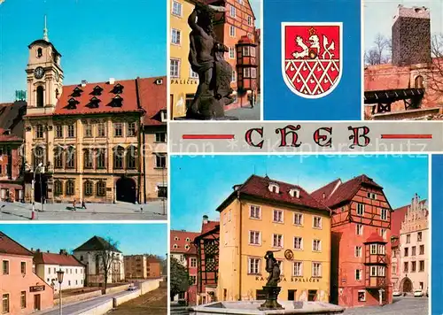 AK / Ansichtskarte Cheb_Eger Mesto s bohatou historii lezici vetsinou na prave strane reky Ohle 