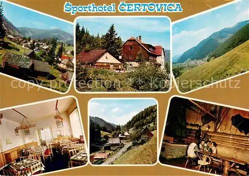 AK / Ansichtskarte Nizke_Tatry Nizna Boca Sporthotel Certovica Pohlad od Sporthotelu na Vysnu Bocu Z Vysnej Boce Nizke Tatry