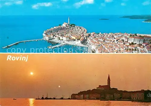 AK / Ansichtskarte Rovinj_Rovigno_Istrien Fliegeraufnahme Panorama 