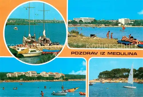 AK / Ansichtskarte Medulin Strandpartien Bootsliegeplatz Medulin