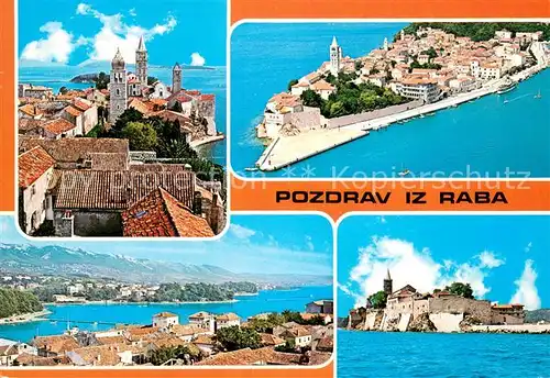 AK / Ansichtskarte Rab_Croatia Panorama Fliegeraufnahme Rab_Croatia
