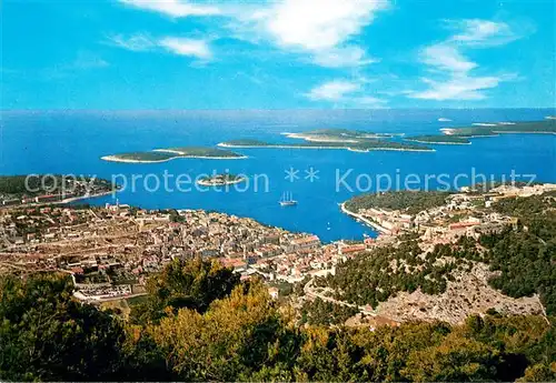 AK / Ansichtskarte Hvar Fliegeraufnahme Hvar