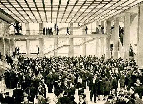 AK / Ansichtskarte Moskau_Moscou Kreml Kongresspalast Vorhalle Moskau Moscou