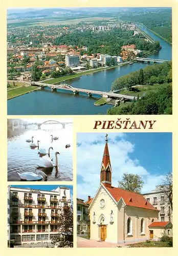 AK / Ansichtskarte Piestany Fliegeraufnahme Neogoticka kapinka Liecebny dom Jalta Piestany