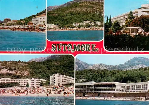 AK / Ansichtskarte Sutomore_Dalmatien Teilansichten Strandpartien Sutomore Dalmatien