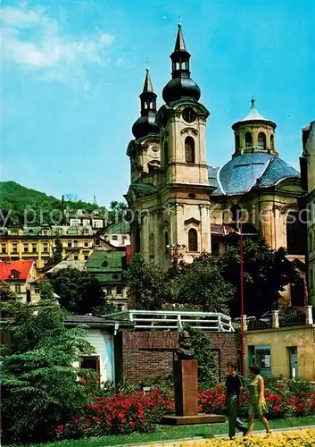 AK / Ansichtskarte Karlovy_Vary Kostel Mari Magdaleny Karlovy Vary