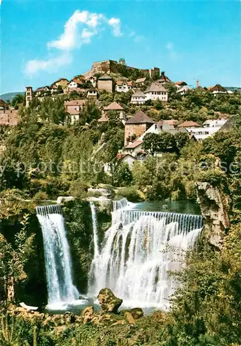 AK / Ansichtskarte Jajce_Bosnien Wasserfall Jajce Bosnien