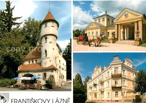 AK / Ansichtskarte Frantiskovy_Lazne Zamecek u Zatisi Kolonada LD Esplanade Frantiskovy_Lazne