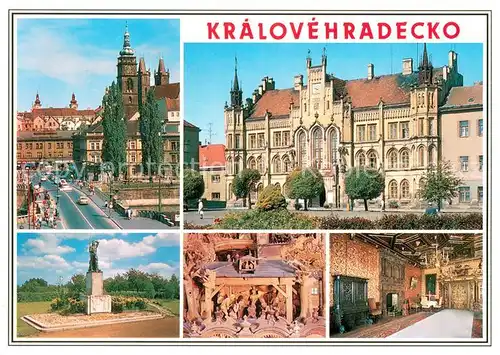 AK / Ansichtskarte Kralovehradecko_Hradec_Kralove Hradec Kralove Novy Bydzov Chlumec nad Ciclinou Probostuv trebechovicky betlem Statni zame Hradek u Nechanic 