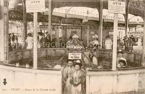 AK / Ansichtskarte Vichy_Allier Source de la Grande Grille Vichy Allier