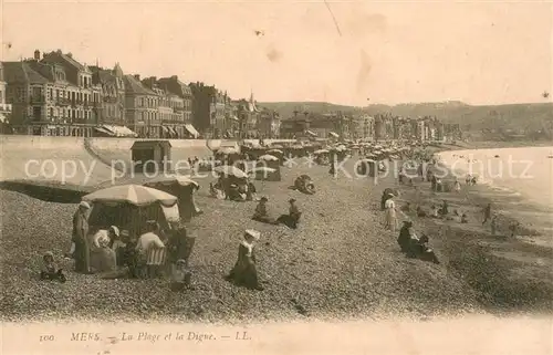 AK / Ansichtskarte Mers les Bains LaPlage et la Digue Mers les Bains