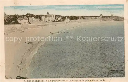 AK / Ansichtskarte Sainte Marguerite de Pornichet La Plage et la pointe de la Lande Sainte Marguerite de Pornichet