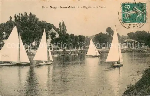 AK / Ansichtskarte Nogent sur Marne Regates a la voile Nogent sur Marne