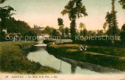 AK / Ansichtskarte Saint_Lo Les bords de la Vire Saint_Lo