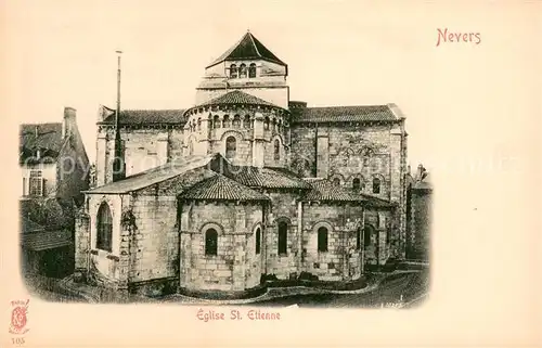 AK / Ansichtskarte Nevers_Nievre Eglise Saint Etienne Nevers Nievre