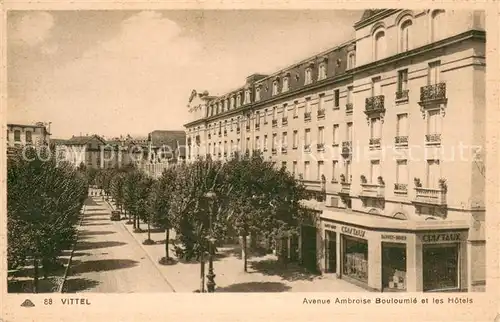 AK / Ansichtskarte Vittel Avenue Ambroise Bouloumie et les hotels Vittel